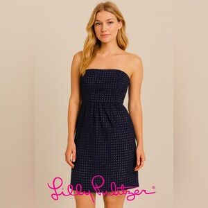 Lilly Pulitzer Eyelet Strapless Dress